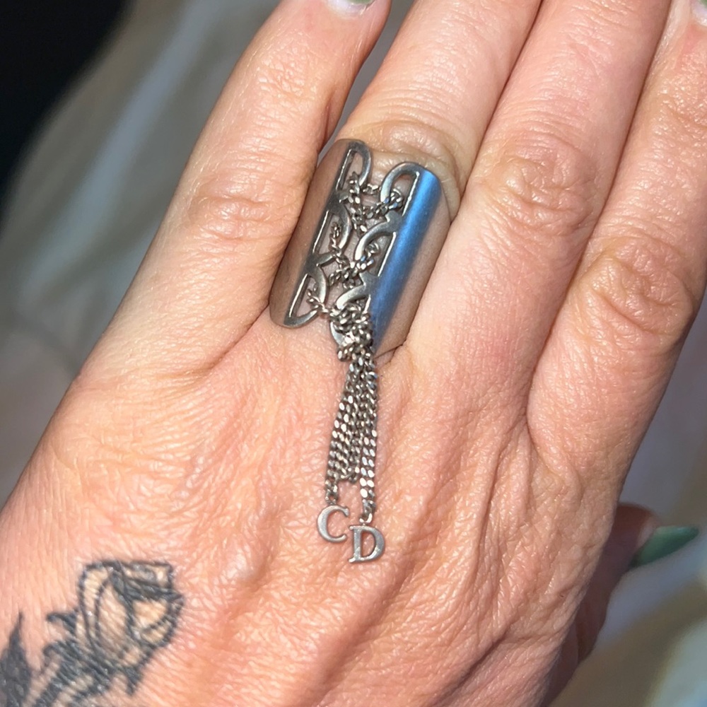 Christian Dior lace up corset ring
